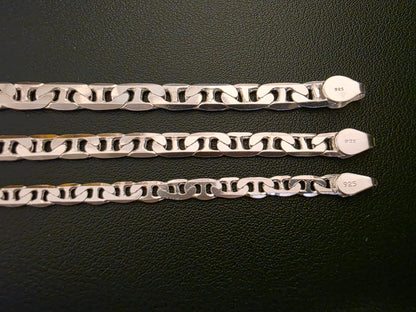 Stegpanzer Halskette – 925 Sterling Silber – 3 Varianten