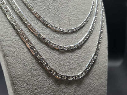 Stegpanzer Halskette – 925 Sterling Silber – 3 Varianten