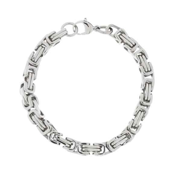 Königskette Armband Edelstahl 8 mm - 21 cm